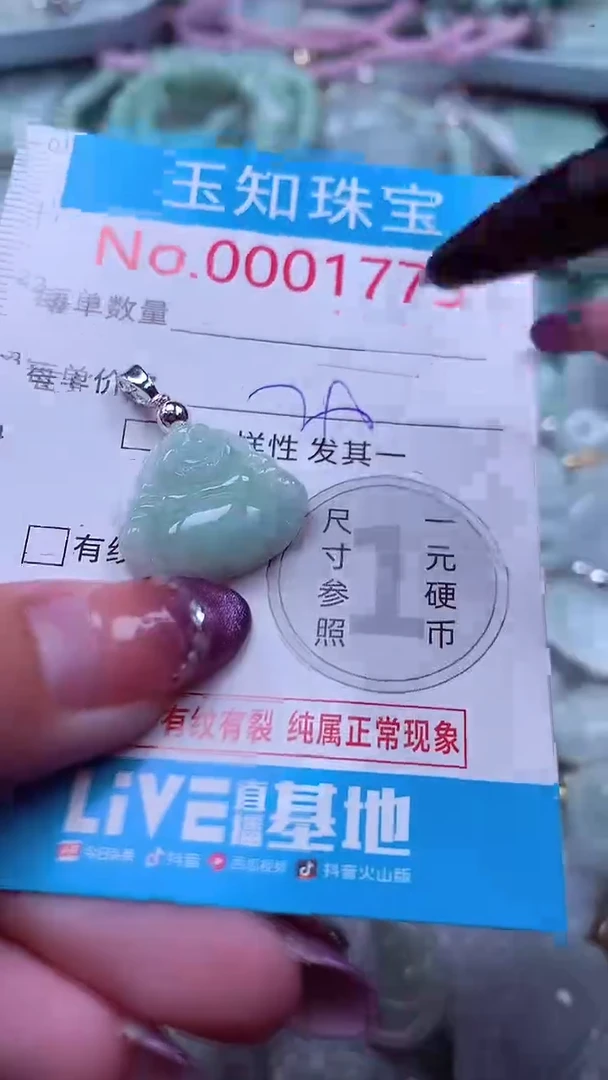 翡翠未镶嵌吊坠(不含链)1773