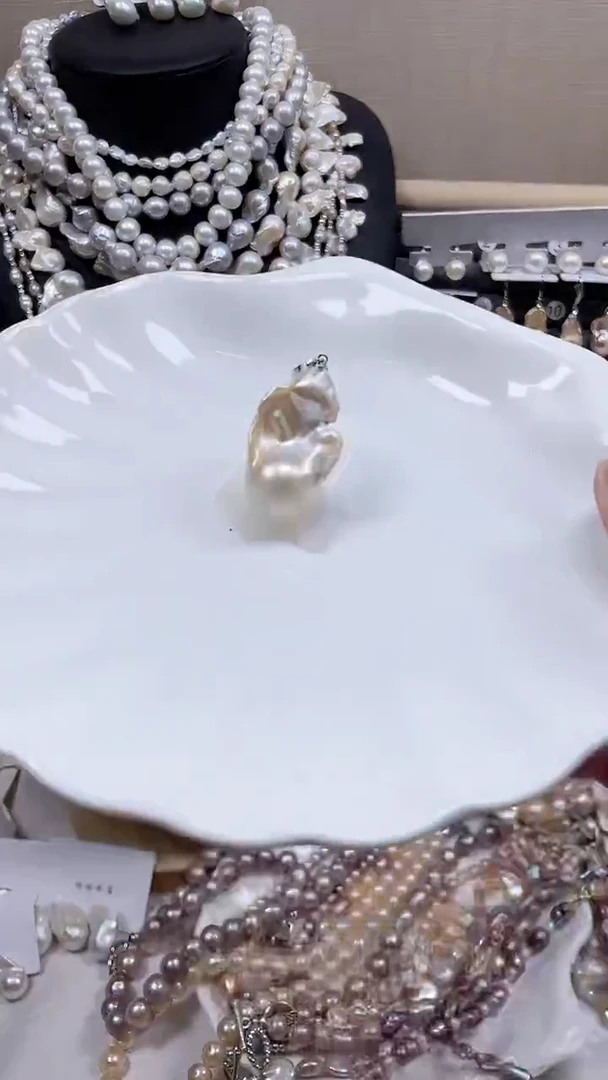 未镶嵌吊坠淡水珍珠【纯恬饰品】