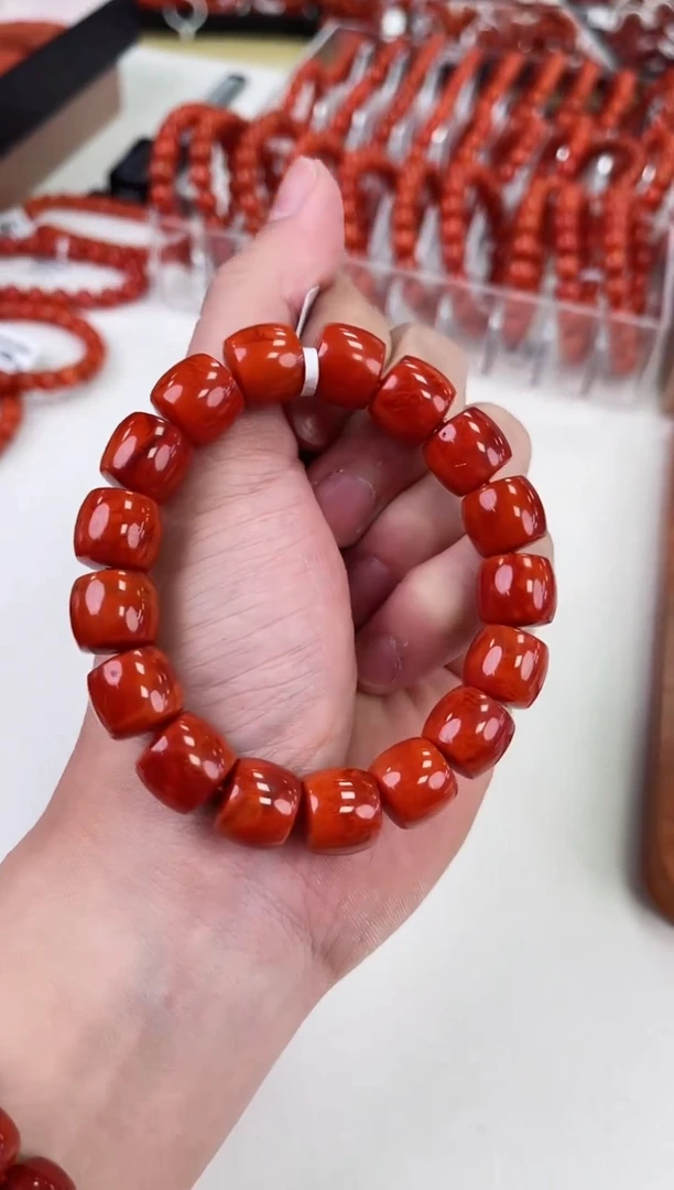 【闪购商品】南红玛瑙瓦西直切手串12+未镶嵌一个/条