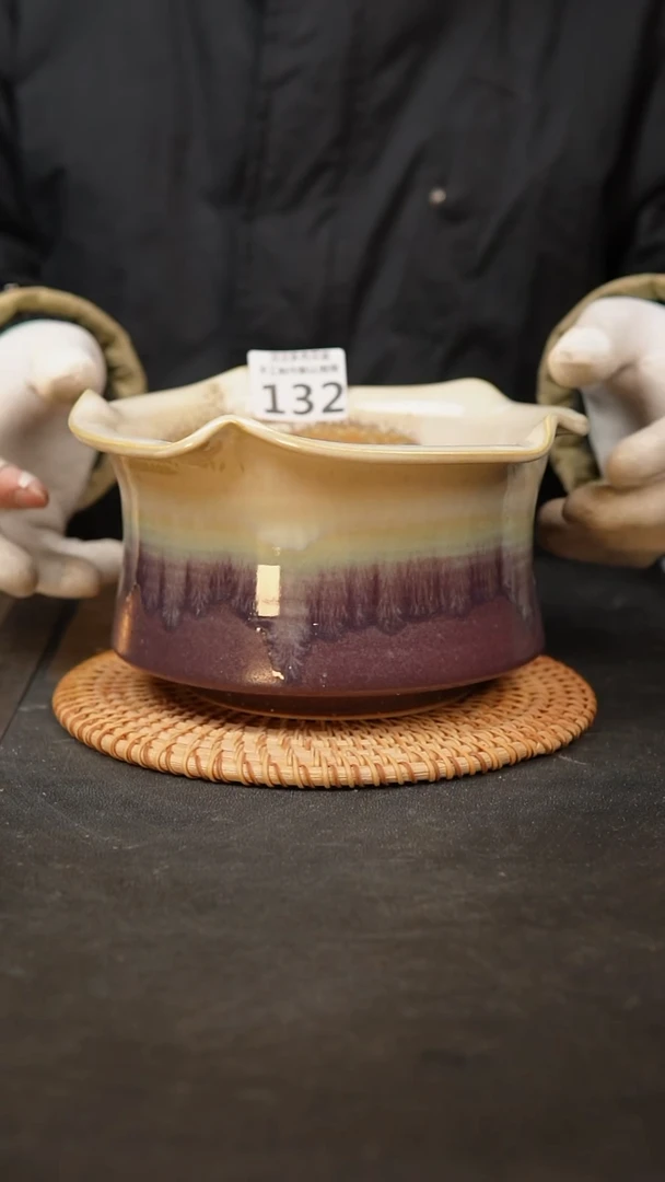 【闪购商品】瓷片132泥泥手工花盆