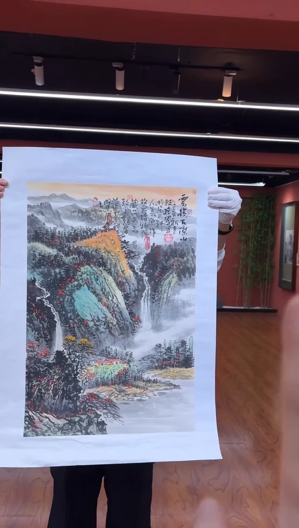 国画孙桂国老师作品，带合影证书22-5