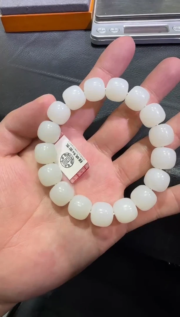 未镶嵌手串和田玉天泰白玉手串 （产地直发）