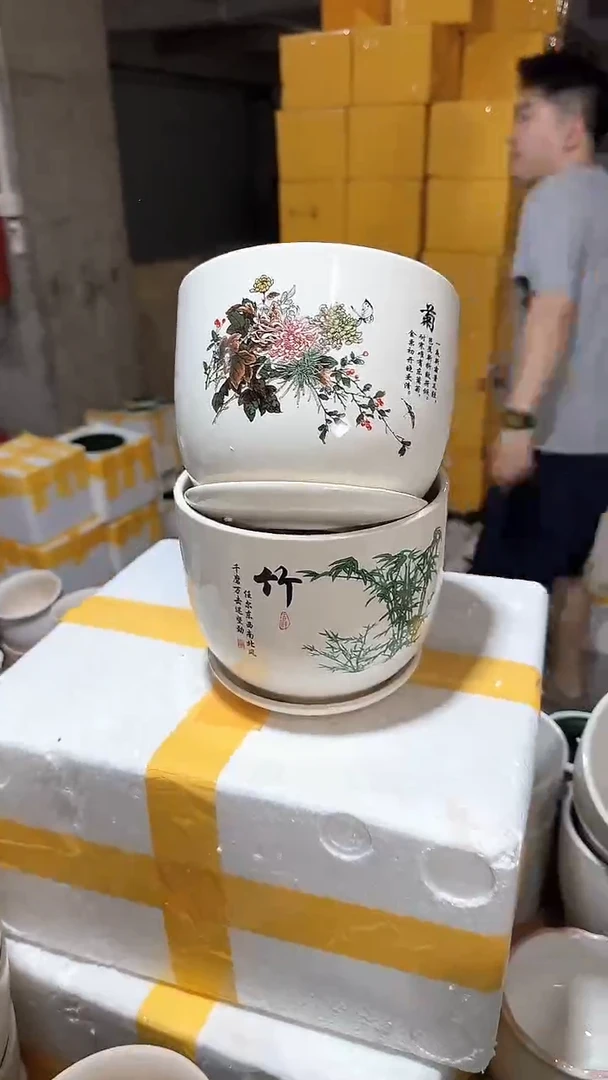 高温陶瓷花盆+E35