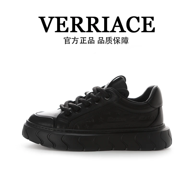 Verriace/梵沙琪设计师款时尚潮流潮气垫底板鞋真皮百搭118N093