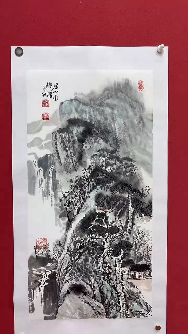 国画手绘原稿-张思俭-山水-2平尺