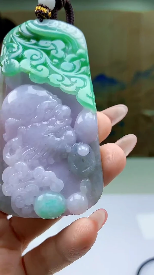 【闪购商品】定制翡翠未镶嵌4902ty-毛货挂件97