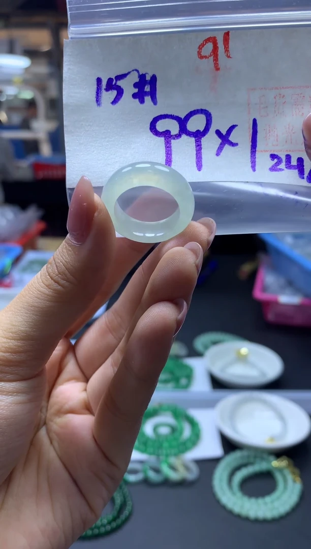 未镶嵌定制翡翠戒圈#99元-毛货需精细抛光