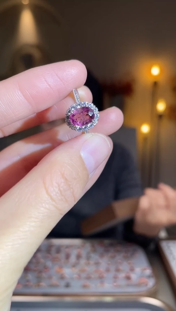 银S925镶嵌手饰碧玺手饰