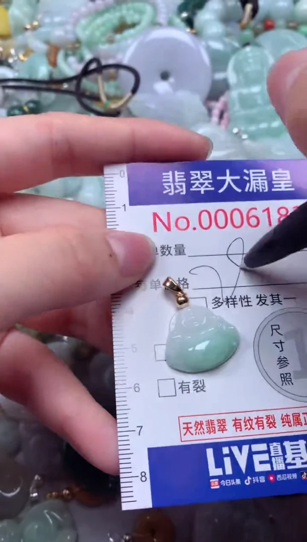 翡翠未镶嵌吊坠(不含链)6183