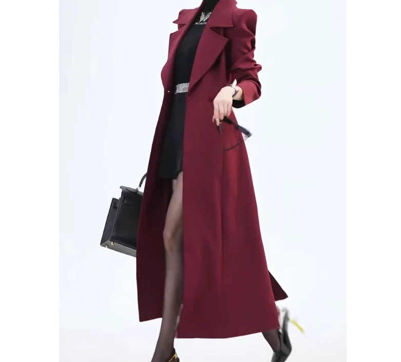 2025春季新款网红同款洋气气质韩版潮流女装爆款长款外套女