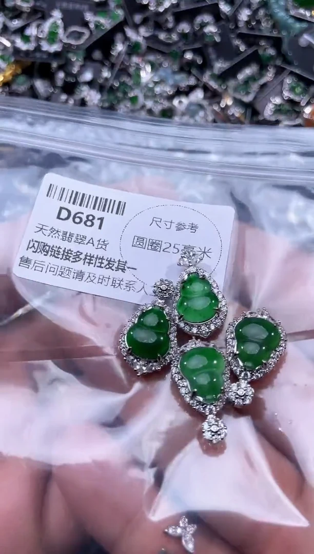 【闪购商品】翡翠颈饰未镶嵌D681多样性发其一