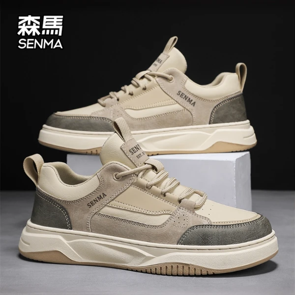 【双旦好物】森马男鞋冬季防水防滑耐磨休闲板鞋男士潮流百搭运动鞋