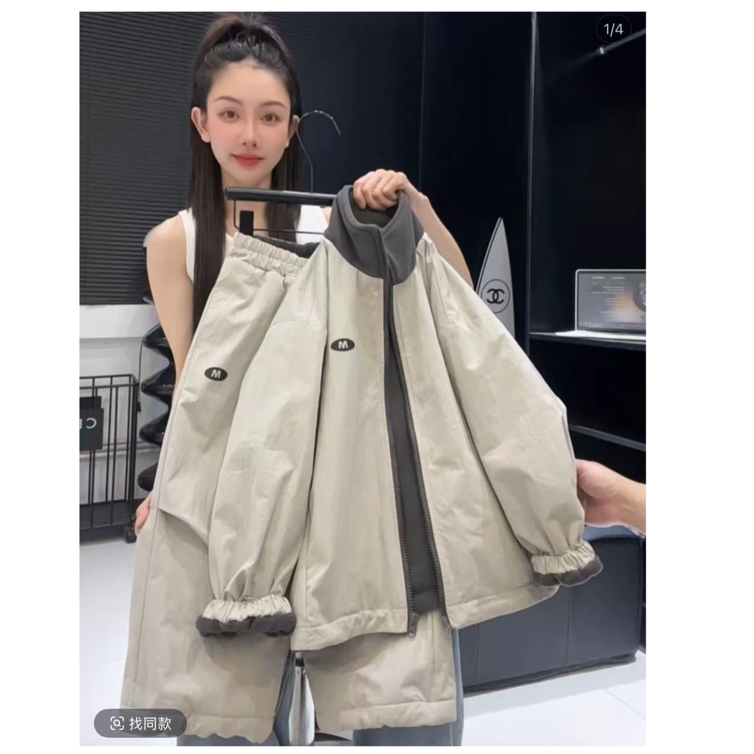 【棒嘟优优】儿童加绒加厚套装2025冬季韩版男童洋气两件套潮款 068