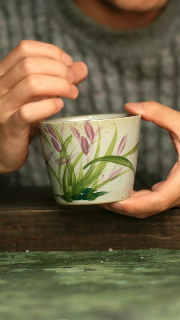 陶瓷青诗集手工手绘瓷器