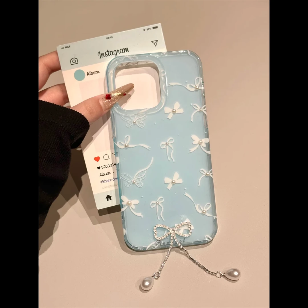 IMD蝴蝶结适用苹果华为vivo小米oppo女iphone15/16/14手机壳