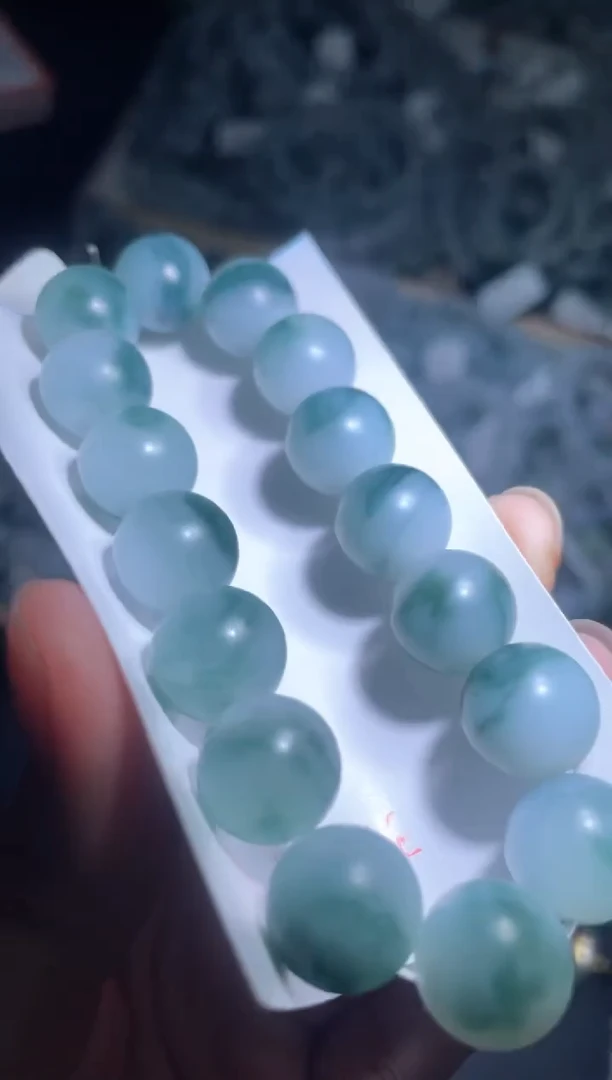 未镶嵌定制翡翠天然缅甸翡翠手串61