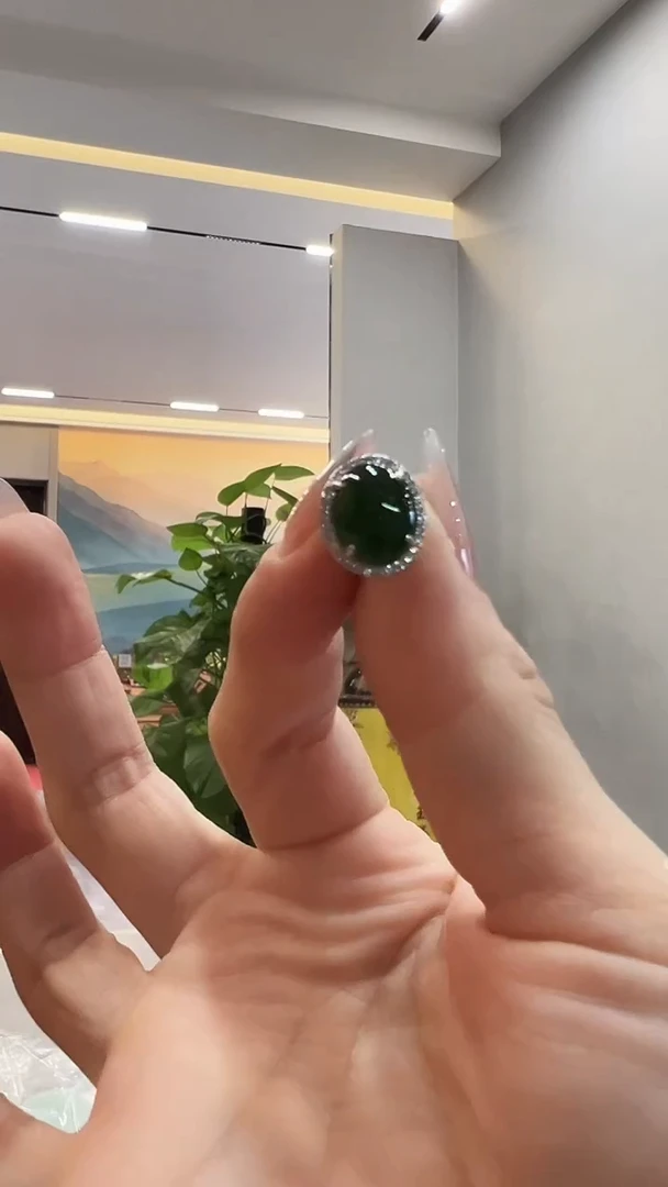 翡翠未镶嵌颈饰耳钉