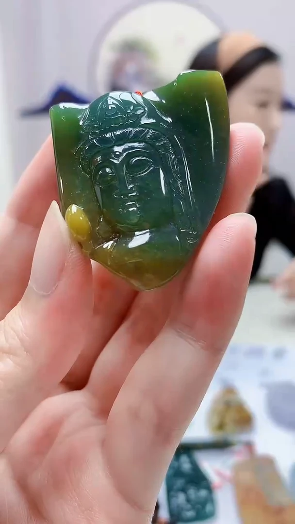 定制翡翠未镶嵌4852zm-毛货挂件93
