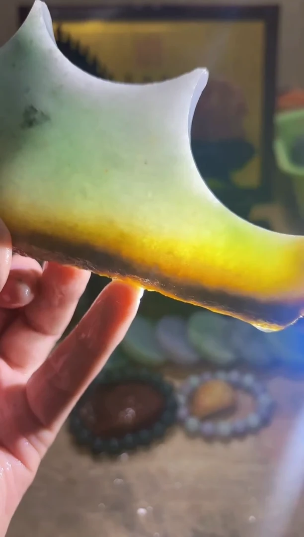 未镶嵌挂件翡翠A货常星6090