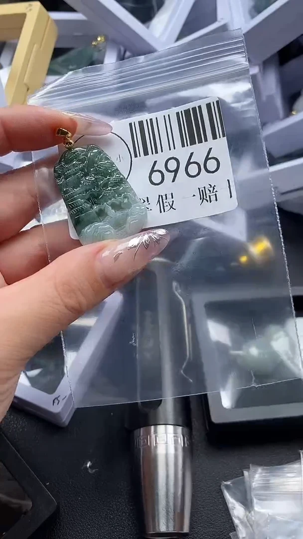 吊坠(不含链)未镶嵌翡翠6966