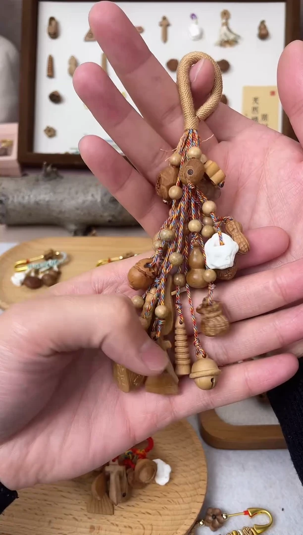 桃木挂件20款一物一拍长款