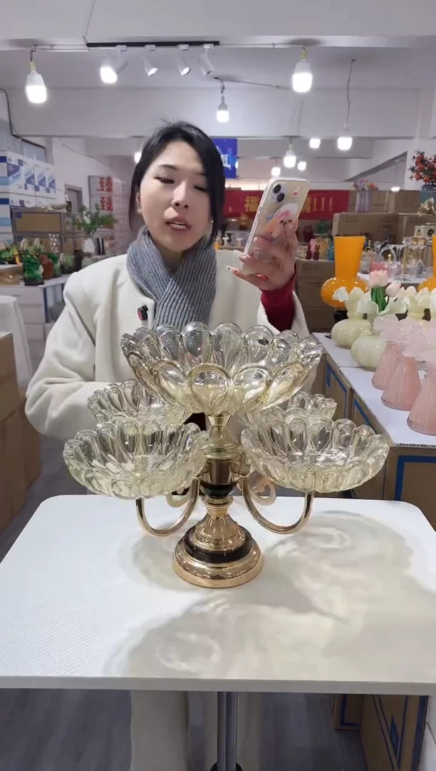 【闪购商品】琉璃瑞鸿花瓶花器早W-23