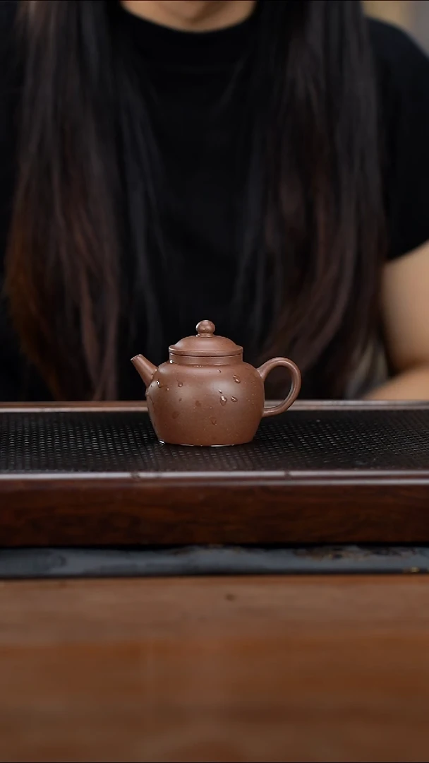 茶壶紫砂110cc黄龙山原矿百年紫泥明式宫灯13