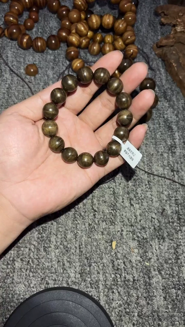 金丝楠手串/手链阴沉金丝楠1.5单圈130