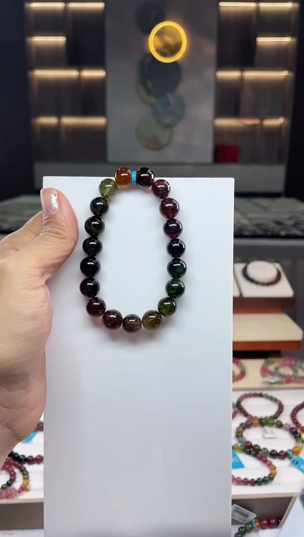 单圈手串未镶嵌碧玺(多样性发一条)Q