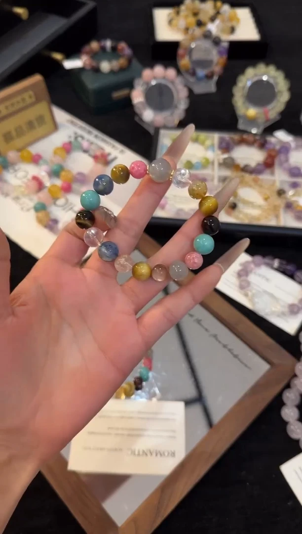 合金手链水晶多宝手链x2734
