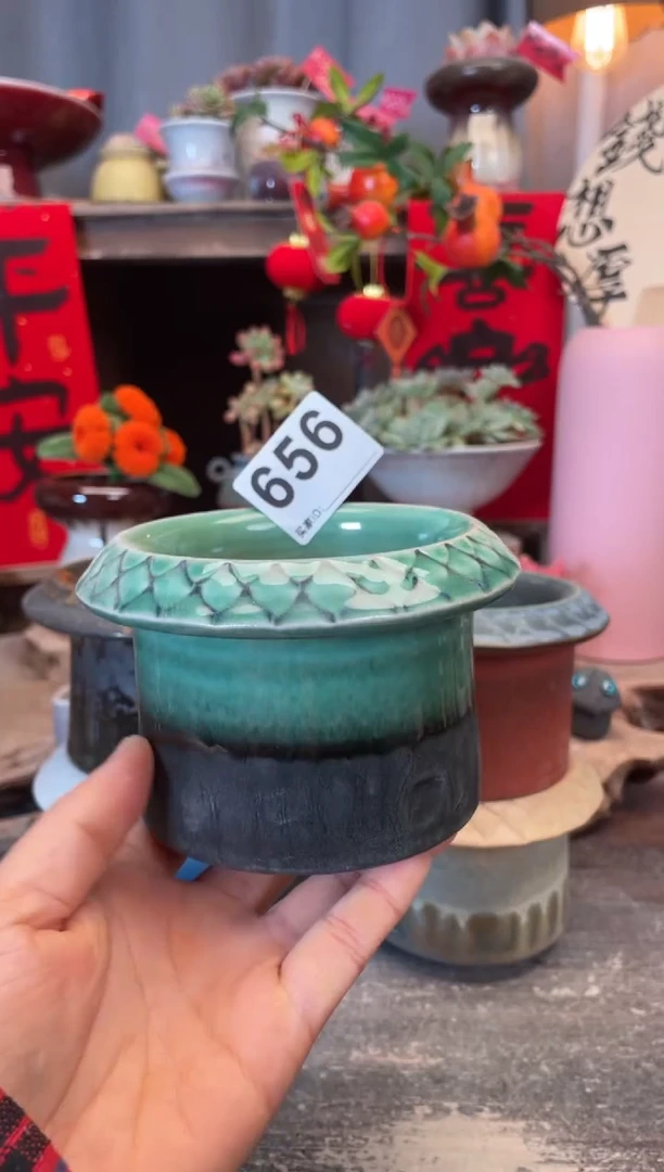 【闪购商品】摆件656知木小芳花盆