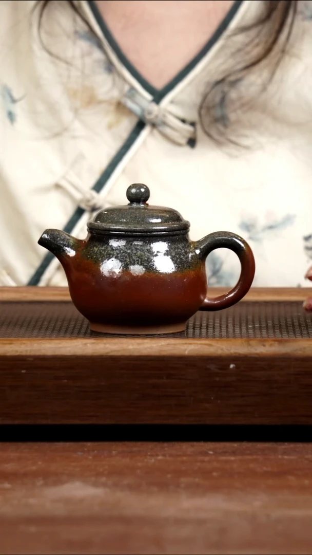 茶壶紫砂底槽青柴烧潘壶200CC