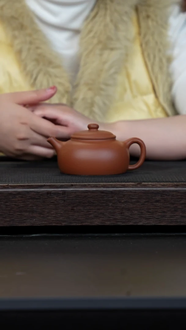 【闪购商品】紫砂茶壶微瑕孤品老紫泥隐圆