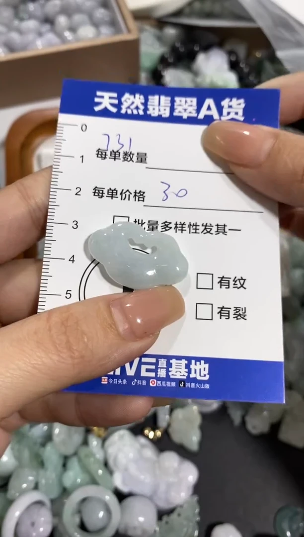 颈饰未镶嵌翡翠天然翡翠A货批量多样性发一件