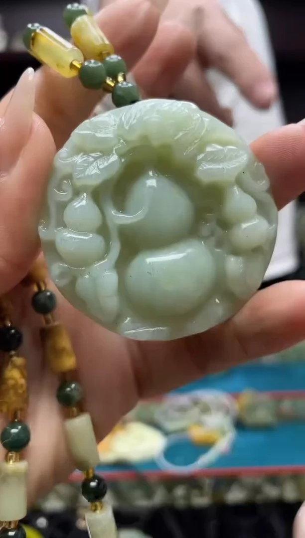 未镶嵌岫玉吊坠多样性发*货拍一发一