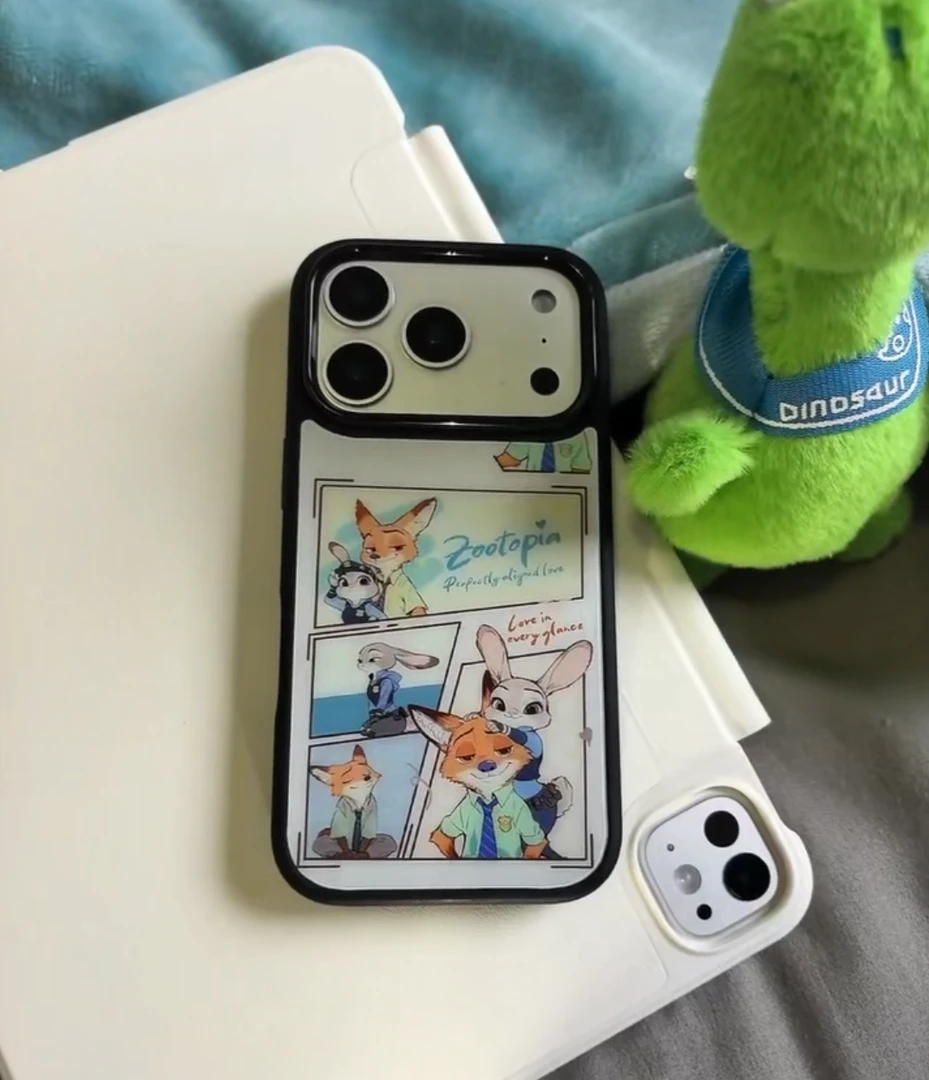 冬日氛围疯狂动物城狐尼克狐适用于苹果17promax手机壳16保护套15