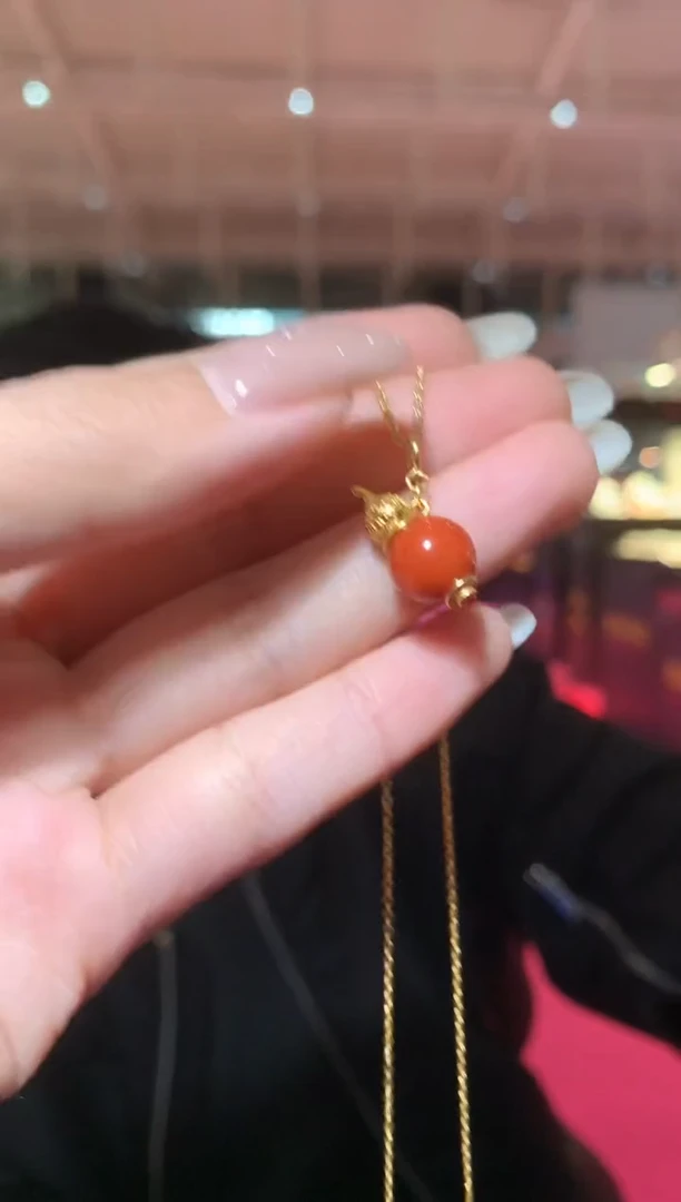 吊坠(赠链)银S925镶嵌南红玛瑙【宝石世家严选】