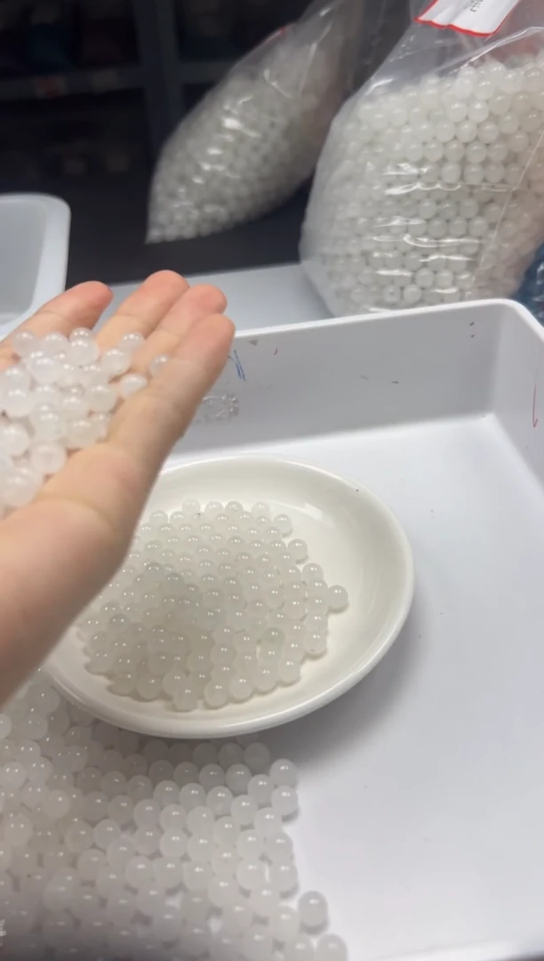 和田玉未镶嵌颈饰w795和田*羊脂白6mm*30颗