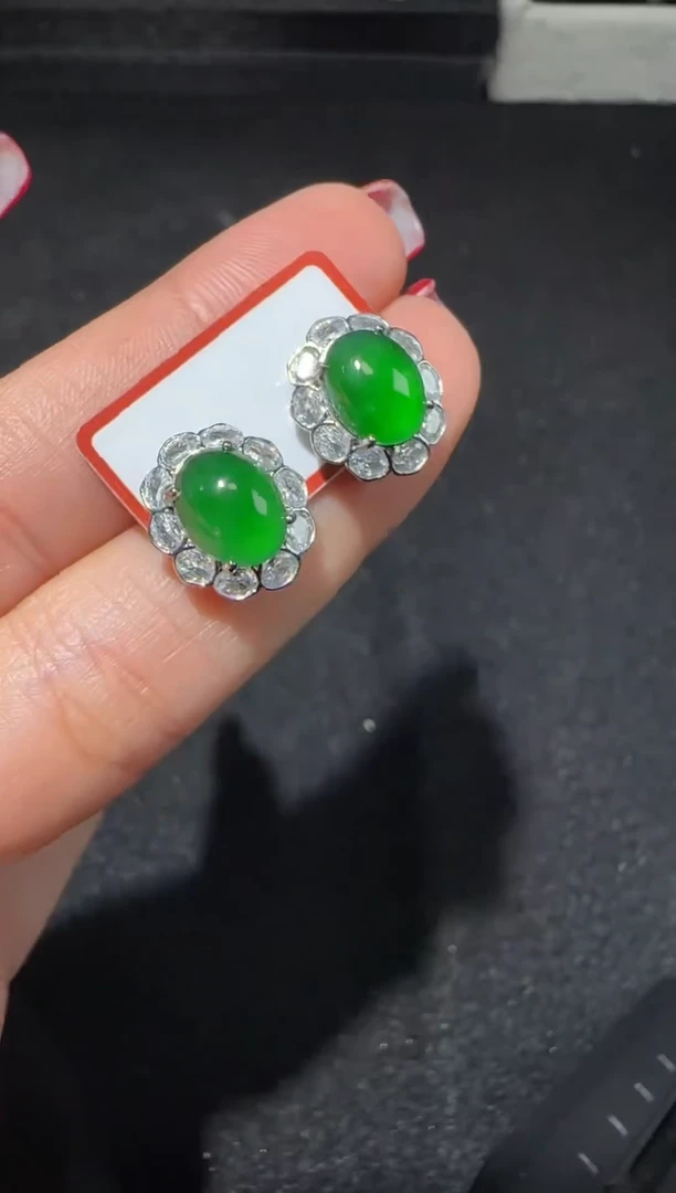 【闪购商品】翡翠耳饰未镶嵌多样性发货拍一发一