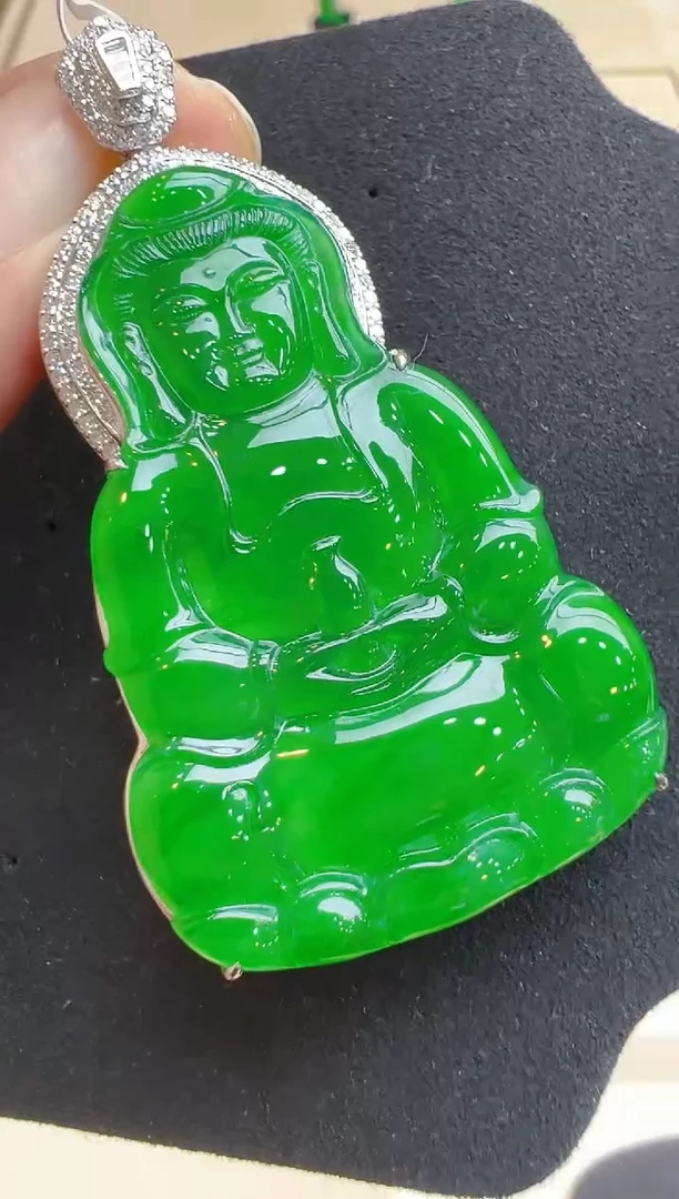 【闪购商品】翡翠吊坠(不含链)18K金镶嵌多样性团购发一件