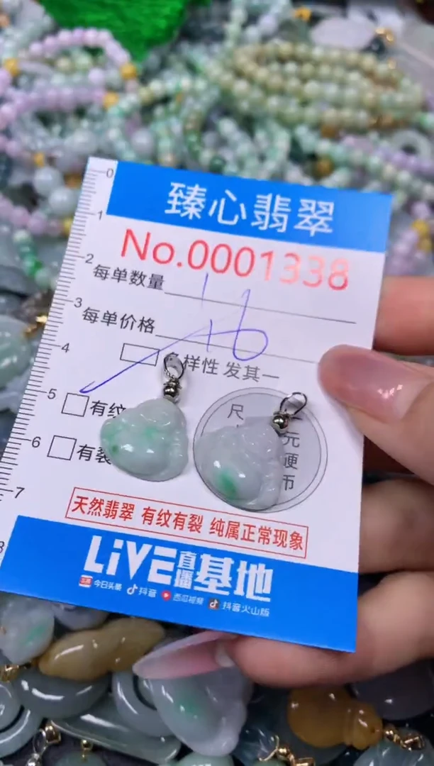 【闪购商品】翡翠颈饰未镶嵌含绳0001338