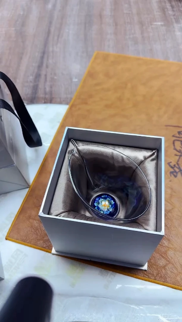 风谜·匠心特制花语天语茶海透明（礼盒装）+茶巾