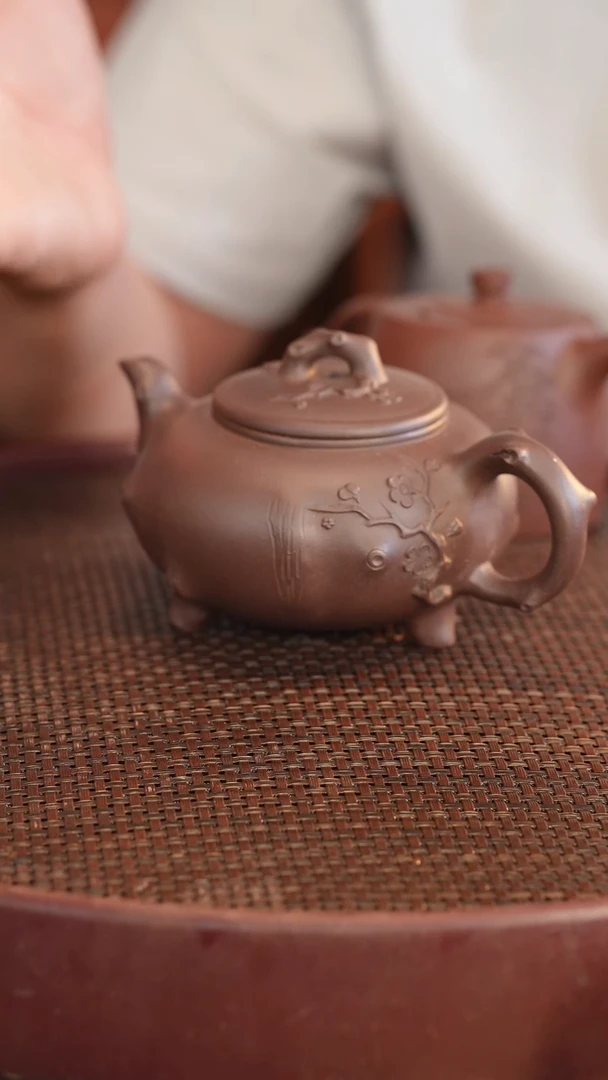 茶壶紫砂原矿手工制作