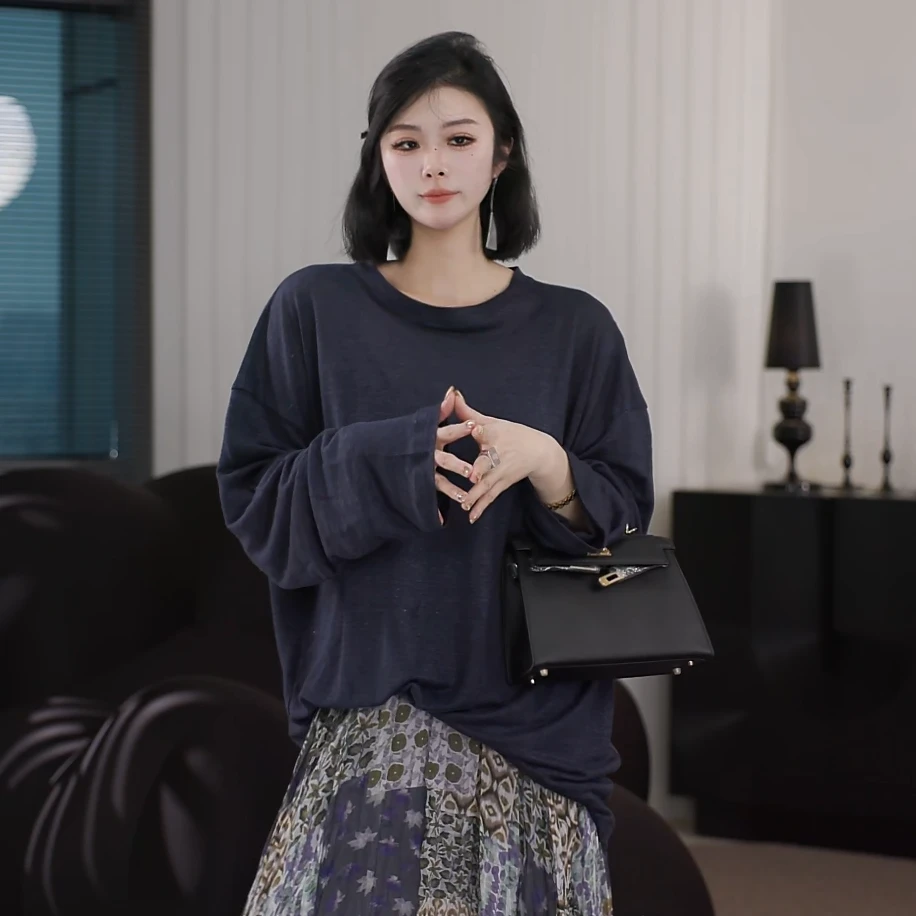 卢尚原创微透扩版长袖T恤250330