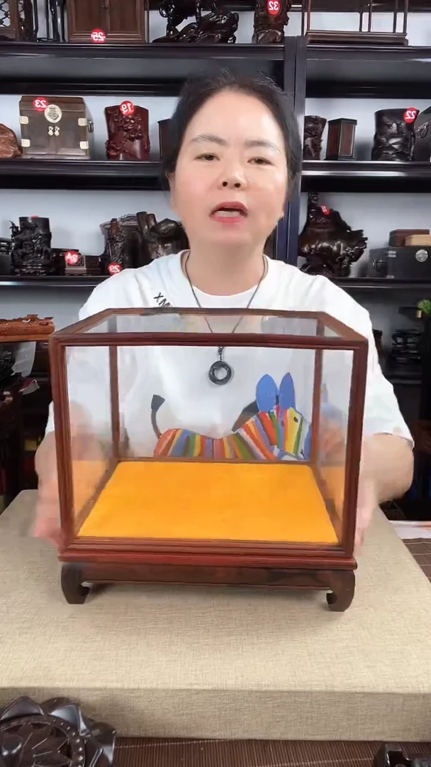 木玻璃罩3号老李红木工艺品