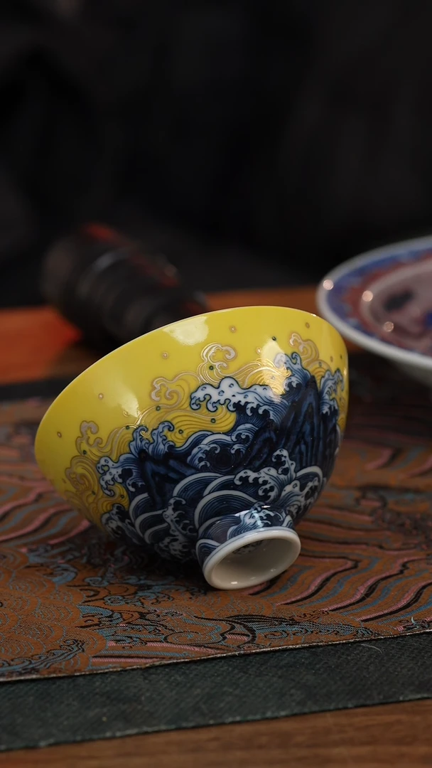 【闪购商品】水造江崖海水大鸡心杯