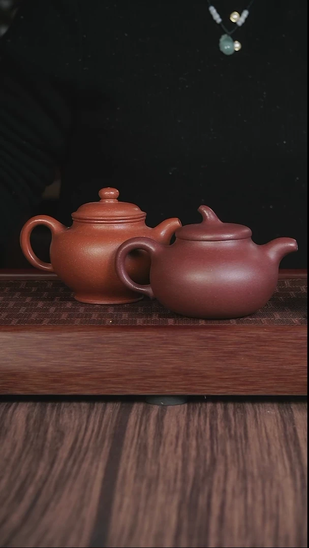 【闪购商品】紫砂茶壶SYZJ茄瓜底槽清+掇只 红降坡