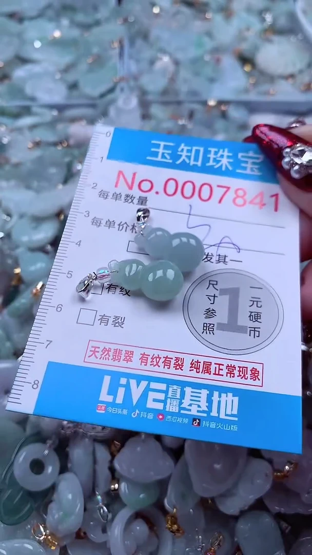 吊坠(不含链)未镶嵌翡翠7841