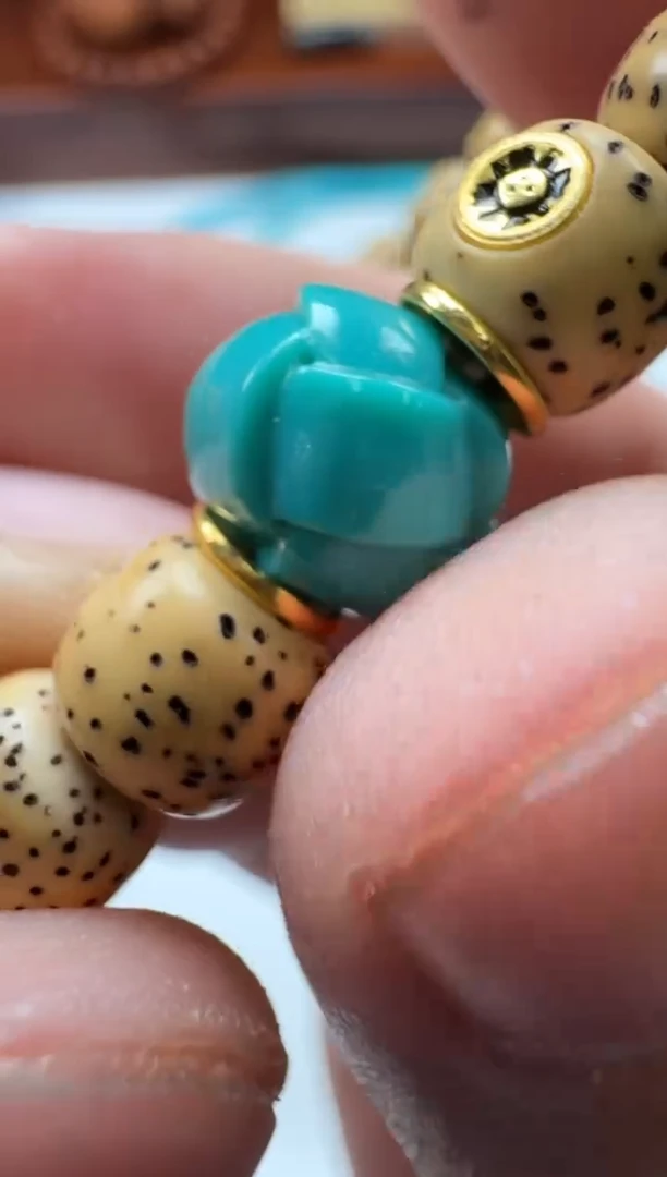 绿松石18K金镶嵌配饰配饰睡**～配饰配饰