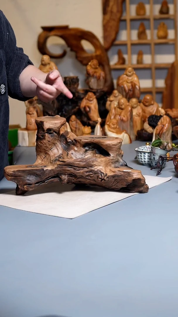 木铁栎木聚宝盆高低台1210